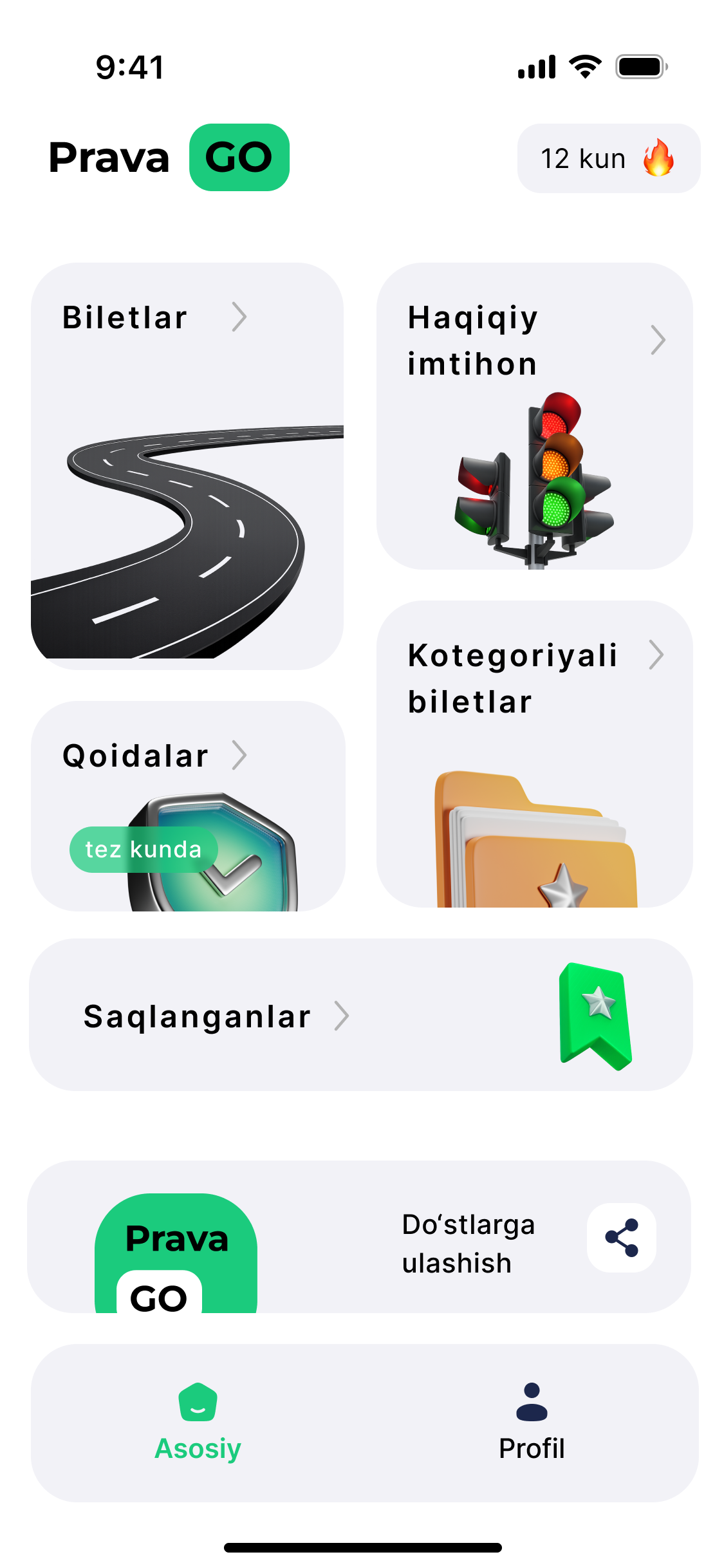 Prava Go Asosiy Sahifa